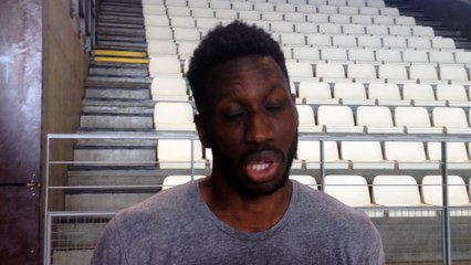 Mustapha Ndiaye avant le match Pornic - CCBB