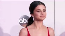 Selena Gomez posing for photos during 2016 AMAs Red Carpet