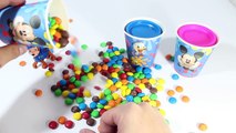 M&Ms Candy Surprise Toys Paw Patrol Mickey & Minnie Donald Duck Learn Colors | playkidstoys