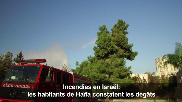 Incendies en Israël: des habitants d'Haïfa constatent les dégâts