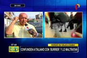 Aeropuerto Jorge Chávez: italiano denuncia maltratos al ser confundido como ‘burrier’