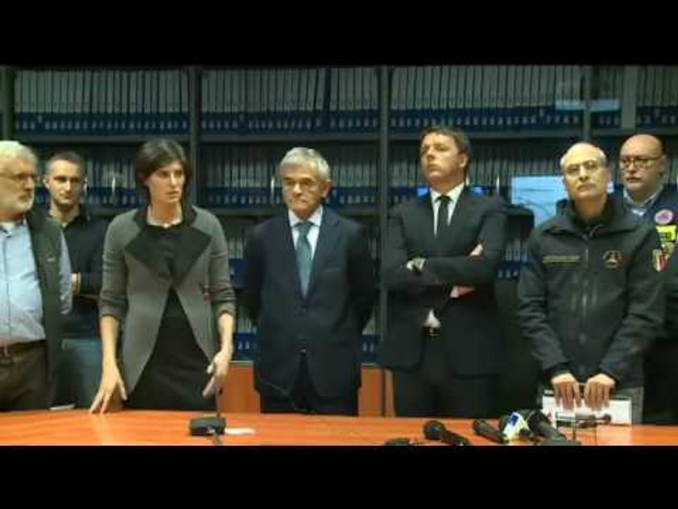 Torino - Renzi alla sede della Protezione Civile Regionale (25.11.16)