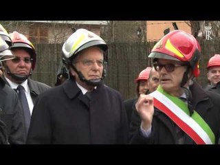 Ussita - La visita del Presidente Mattarella (25.11.16)