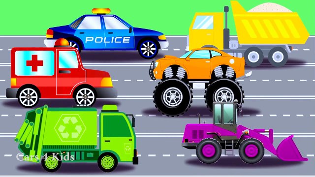 Traktor Farge Biler For Barn I Spiderman Tegneserie Morsomme Videoer For Barn Med Barnerim