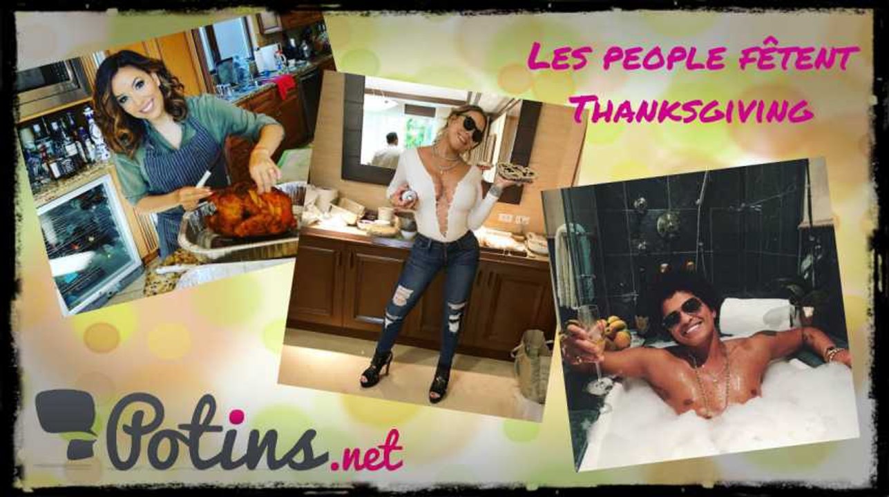 Mariah Carey, Bruno Mars, Eva Longoria... Les people fêtent Thanksgiving