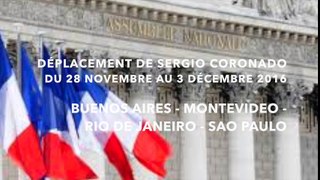 Je serai en déplacement du 28 novembre au 3 décembre 2016