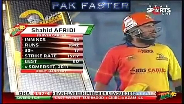 Shahid Afridi v Shakib Ul Hassan