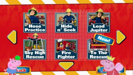 FIREMAN SAM and PEPPA PIG MAKEOVER KIDS GAME - fireman sam teachs peppa how to be a fireman