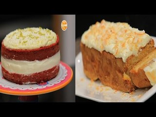 تشيز كيك رد فيلفيت - كيكة بينا كولادا  | زعفران وفانيلا حلقة كاملة