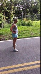 Drunk lady getting crazy