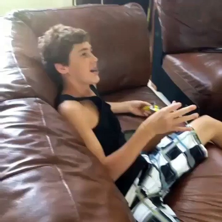 Boy Jumps Fail