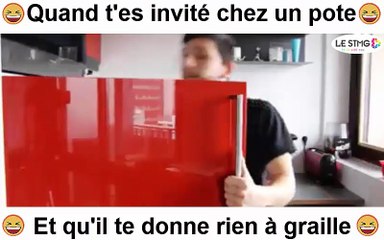 Quand t'es invité chez un pote et qu'il te donne rien à graille