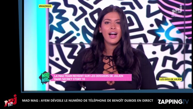 Mad Mag : Ayem balance le numéro de téléphone de Benoît Dubois en direct