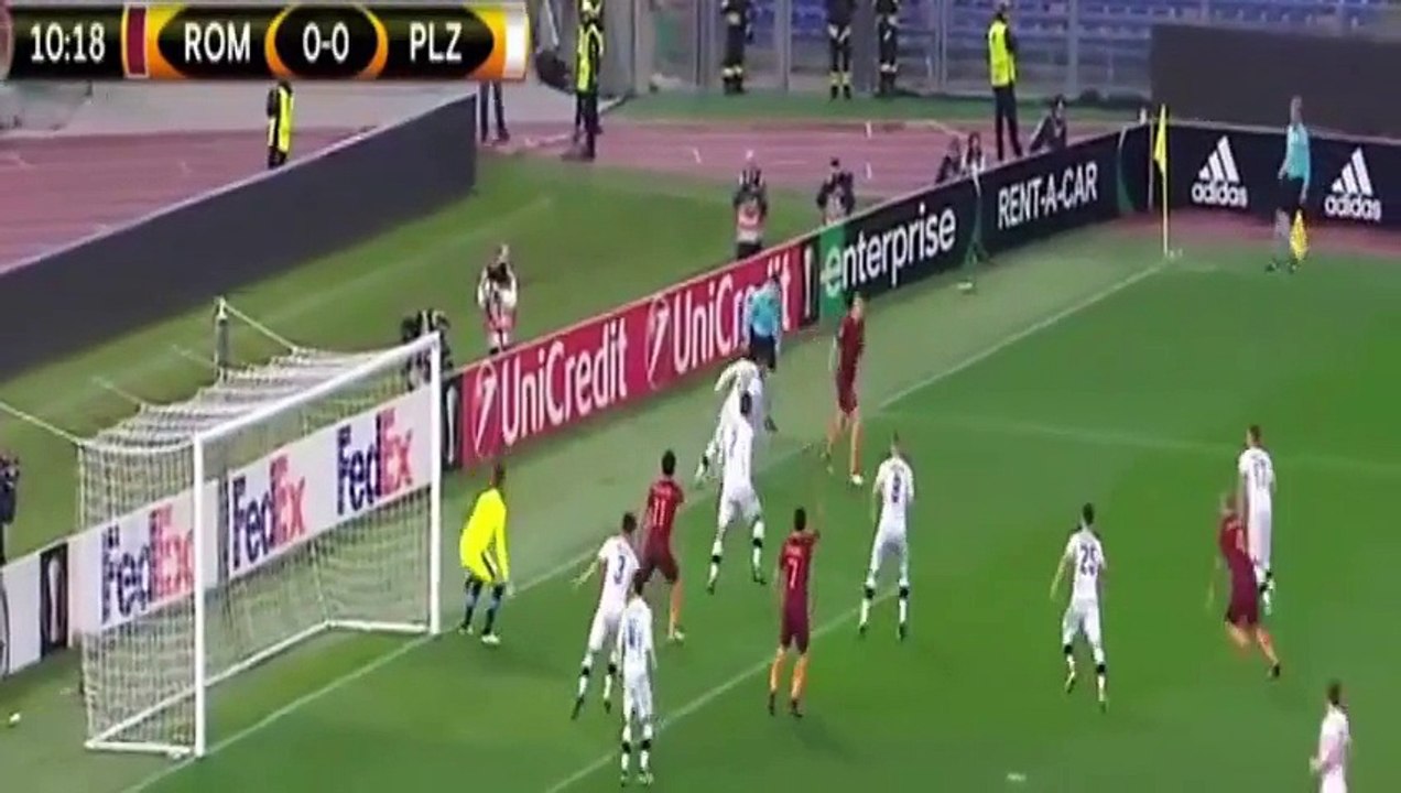 Roma vs Viktoria Plzen 4-1 All Goals & Highlights __ Europa League 2016