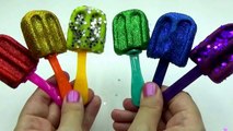 Play Doh Popsicles How To Make Play Doh Glitter Ice Cream Fun Creative for Kids * RainbowLearning