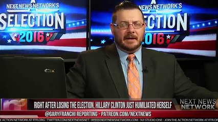 RIGHT AFTER LOSING THE ELECTION, HILLARY CLINTON JUST HUMILIATED HERSELF IN WORST WAY EVER!!