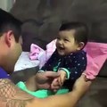 Love of Father and Daughter | Cute Baby not letting her Father to cut her nails | باپ بیٹی کا پیار |