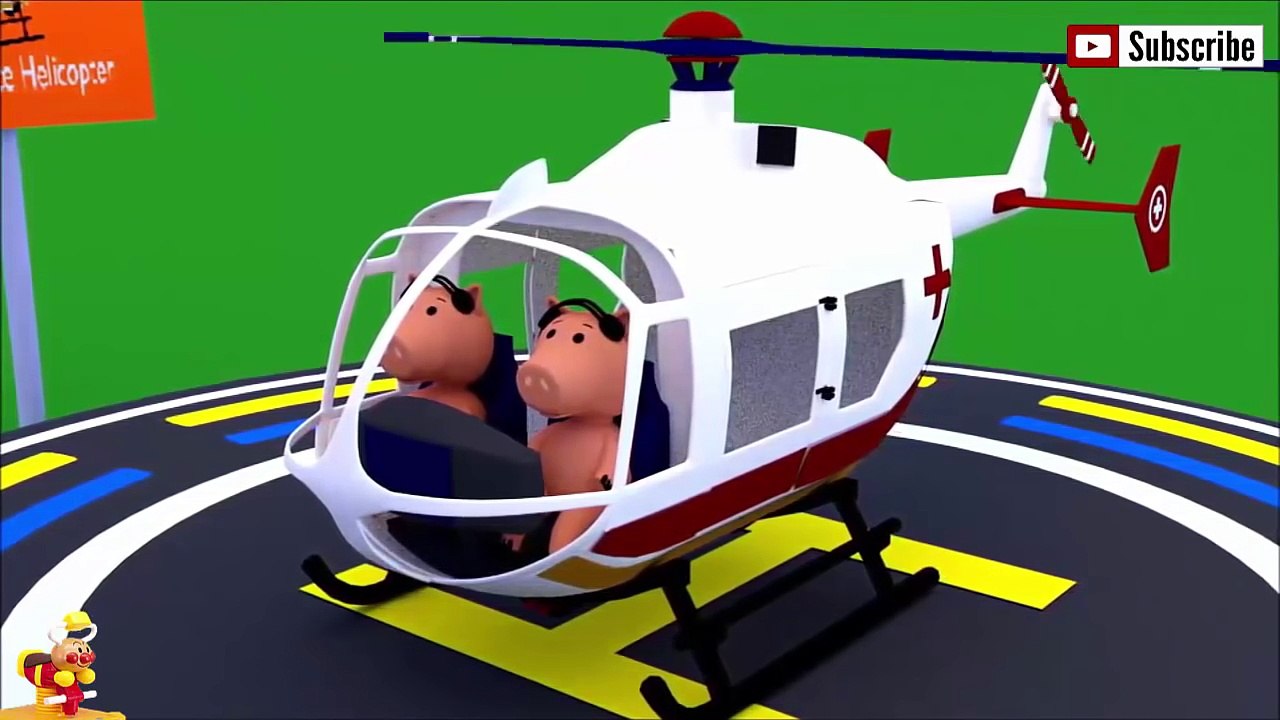 子供向けアニメ♫テーマ-トラックと救急車。病気ウサギ。おもちゃアニメ 車♫ スーパーヒーローアンパンマン