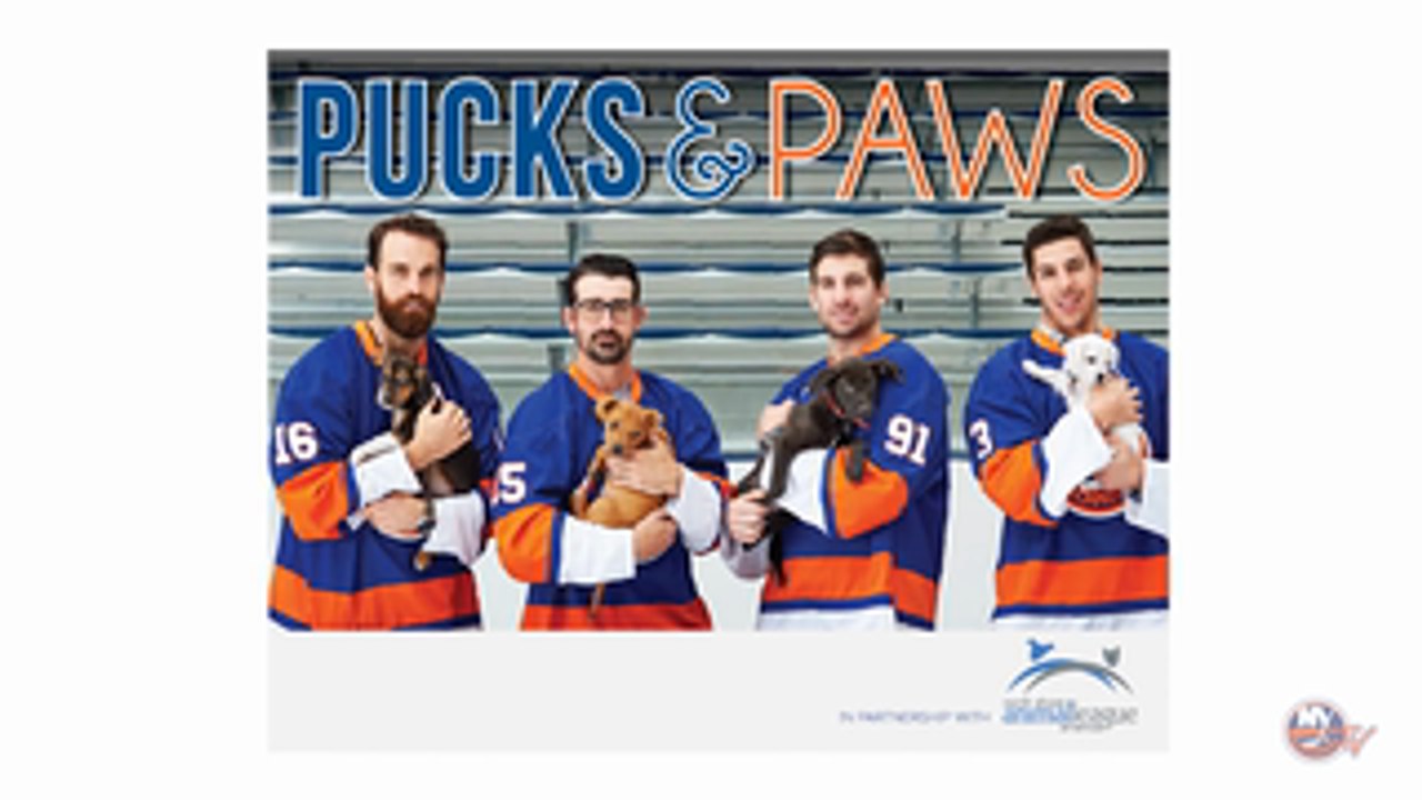 Islanders Unveil ‘Pucks And Paws’ Calendar video Dailymotion