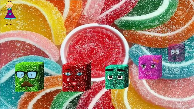 Finger Family Funny JELLY SWEETS Cartoons Nursery Rhymes | 2D Animation JELLY SWEETS Cartoon Rhymes