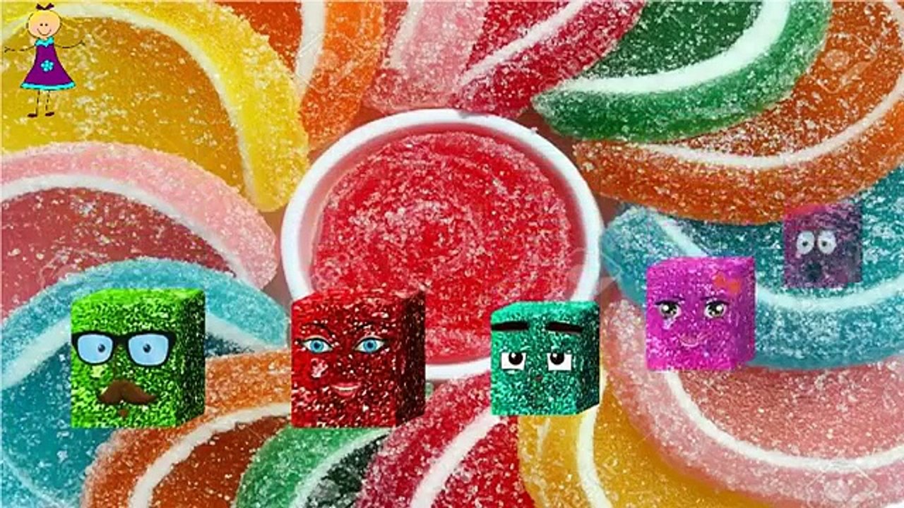 Finger Family Funny JELLY SWEETS Cartoons Nursery Rhymes | 2D Animation JELLY SWEETS Cartoon Rhymes