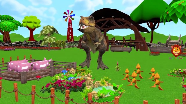 Gaint Dinosaurs Finger Family Mega Collection | Dinosaurs T-REX Cartoon Nursery Rhymes For Children