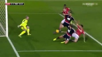 Apostolos Vellios GOAL  - Barnsley	2-2	Nottingham 25.11.2016