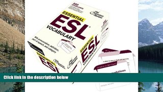 Buy Princeton Review Essential ESL Vocabulary (Flashcards): 550 Flashcards with Need-To-Know