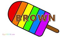 Learn Colors with Rainbow Popsicle Ice Cream Coloring Pages (10) Educational Video for Toddlers