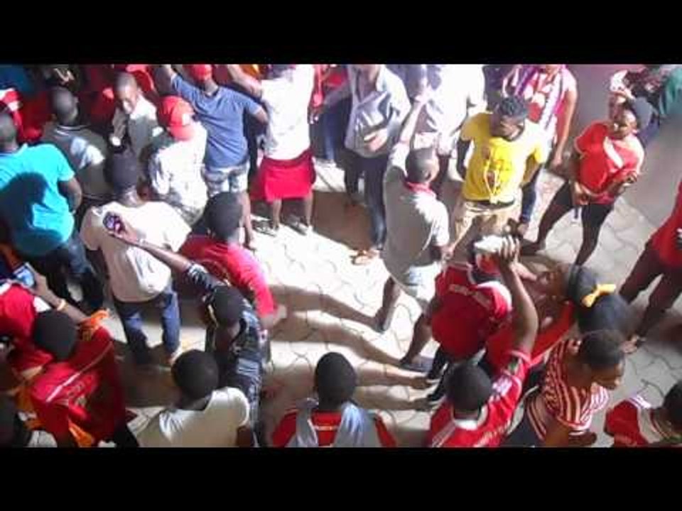 CAN2015,Joie des supporters equato-guinéens après la qualification pour les demies-finales.