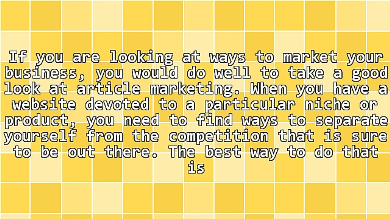 How To Get The Most Out Of Each Article