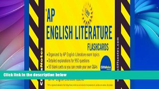 Buy NOW  CliffsNotes AP English Literature Flashcards Richard P Wasowski  Full Book
