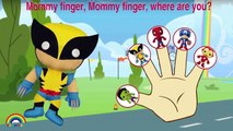 Marvel Super Hero Hulk Spiderman Finger Family Songs - Daddy Finger Family Nursery Rhymes Lyrics