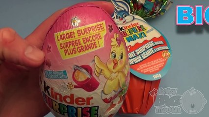 Kinder Surprise Eggs Learn Sizes Big Bigger Biggest!