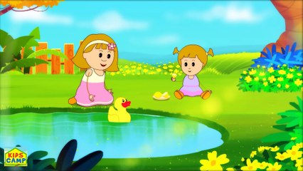 Yellow Song | Nursery Rhymes | Learn Colors with Elly & Eva | Original Song By Kidscamp