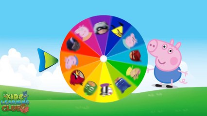 Peppa Pig vs Pj Masks & Angry Birds Character With Spin The Wheel Game