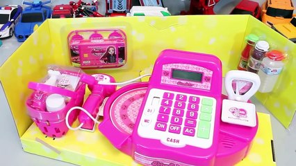 Play Doh Cash Register Shopping Market Toy Surprise Eggs Learn Colors Slime Toys Nursery rhymes song