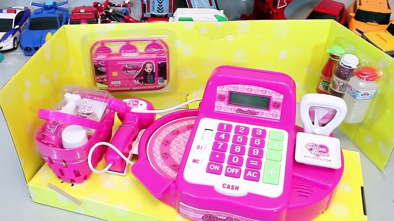 Play Doh Cash Register Shopping Market Toy Surprise Eggs Learn Colors Slime Toys Nursery rhymes song