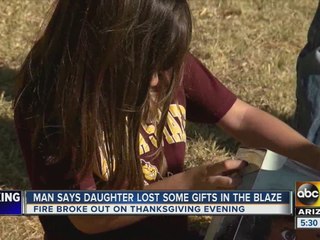 First responders give Gilbert girl gifts after Thanksgiving house fire