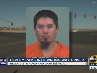 Pinal County deputy uses SUV to stop wrong-way driver