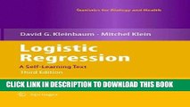 [READ] Kindle Logistic Regression: A Self-Learning Text (Statistics for Biology and Health)