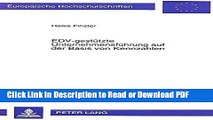 PDF EDV-gestÃ¼tzte UnternehmensfÃ¼hrung auf der Basis von Kennzahlen: Die Erstellung eines