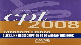 [READ] Kindle CPT 2008 Standard Edition: Current Procedural Terminology (Cpt / Current Procedural