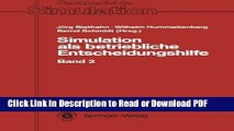 Read Simulation als betriebliche Entscheidungshilfe: Band 2 (Fachberichte Simulation) (German