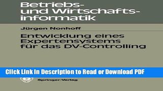 Read Entwicklung eines Expertensystems fÃ¼r das DV-Controlling (Betriebs- und