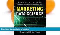FAVORITE BOOK  Marketing Data Science: Modeling Techniques in Predictive Analytics with R and