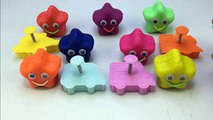 Learn Colours With Glitter Play Dough Star Smiley Face With Cars Molds Fun & Creative for Kids