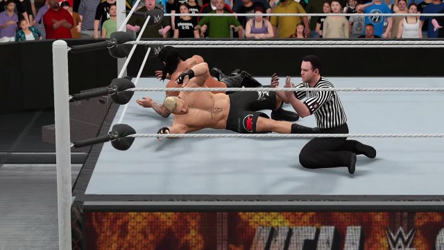 WWE 2K17 brock lesnar v baron corbin