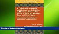 FAVORIT BOOK A Compilation of Spanish and Mexican Law John A. Rockwell BOOOK ONLINE