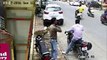 whatsapp funny videos india bike thief caught on cctv footage